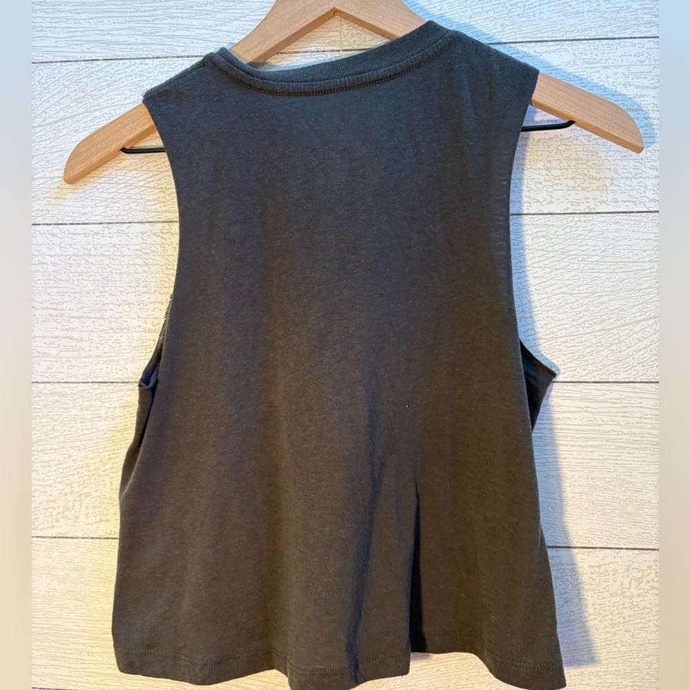 Spiritual Gangster x Kendall Toole Never Knocked Out Crop Tank in Grey Sz XS - Picture 8 of 8
